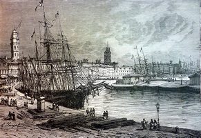 Dunkerque-1887-gravure-Quesnel-dessin-Clerget-de-Circa